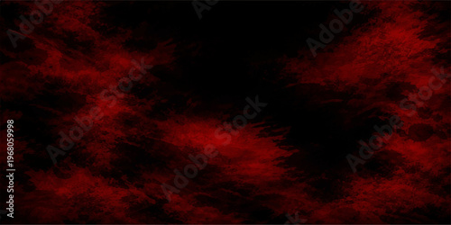 Abstract a dark, foreboding backdrop of rich red hues bleeding against a stark black void. The dynamic interplay of color and texture creates a captivating visual impact.