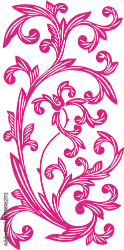 Highly detailed traditional Chinese cloud and landscape pattern in a rectangular frame showing mountains and celestial swirls for classic oriental textile and wallpaper design