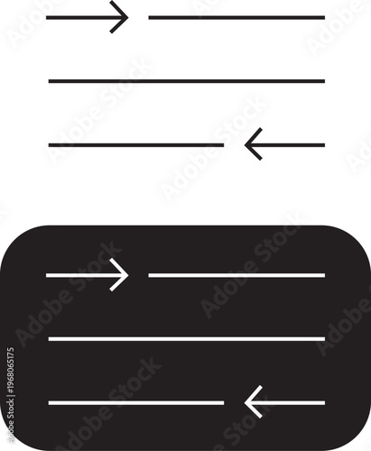 Set of text alignment icons