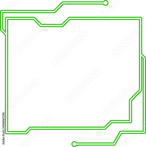 Neon Futuristic Technology Frame