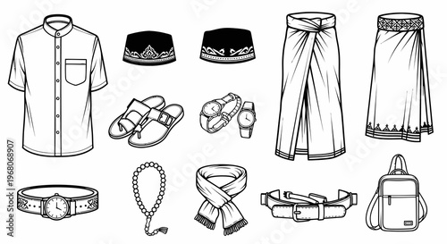 Men Islamic Fashion Clothing and Prayer Accessories Collection