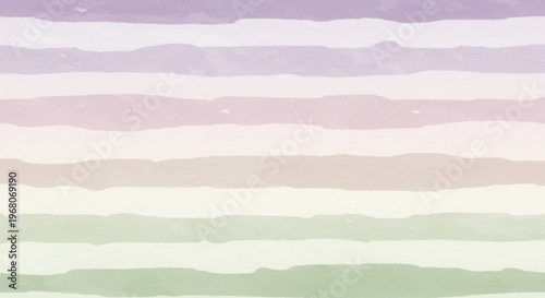 Watercolor stripes blending lavender pink beige and sage hues for a soft gradient effect