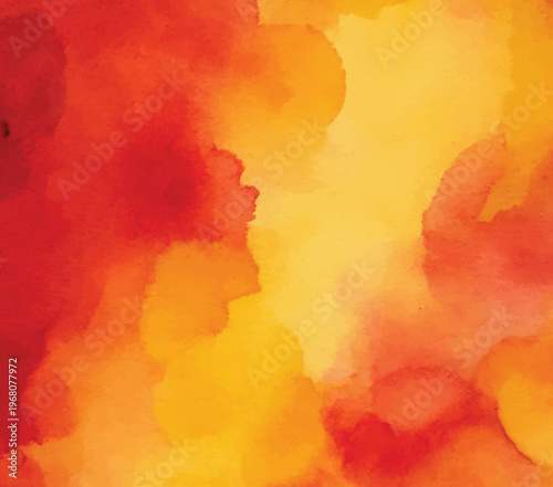An abstract background featuring flowing watercolor washes in shades of yellow, orange, and red, creating a warm and dynamic texture.