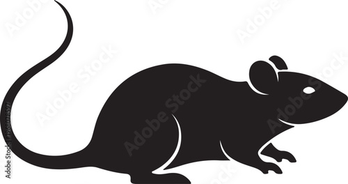 A black silhouette illustration of a wild kangaroo and a domestic pet cat isolated on a white background as a clean vector art symbol