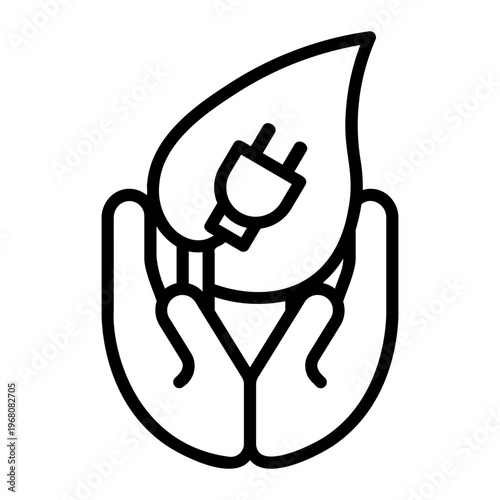 eco friendly Line Icon