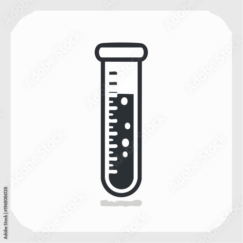 Scientific laboratory glassware with a liquid and bubbles inside, symbolizing chemical reactions or experiments in a science setting