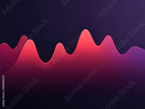 Abstract colorful waveforms on a dark background displaying smooth curves and gradients representing sound, music, or visual data in creative art design