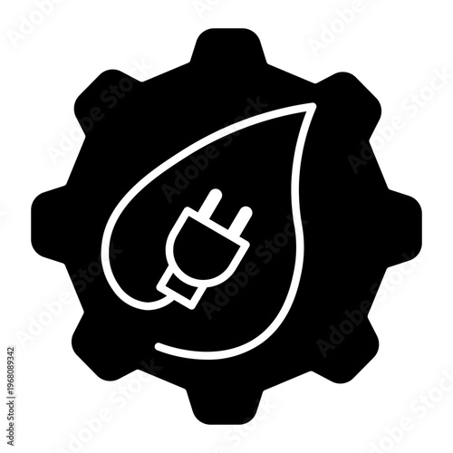 eco industry Solid icon