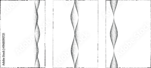 Abstract grain noise wave texture background with soft curved lines useful for posters, overlays. Minimal organic flow lines with subtle grainy texture. Fluid noised curves effect. Vector 