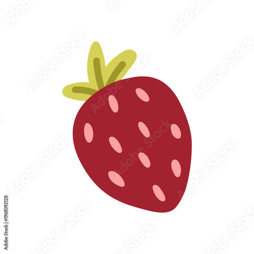 Strawberry fruit icon