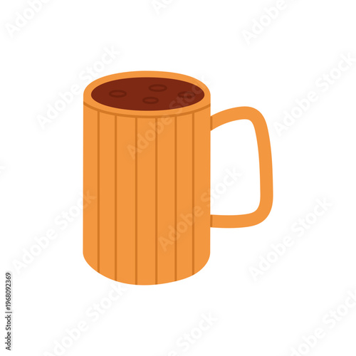 Orange tea cup