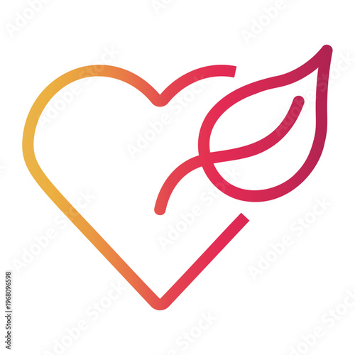 go green Line Gradient Icon