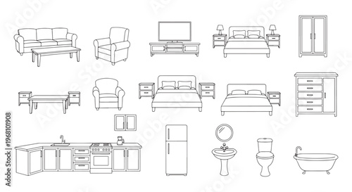 Architecture & Furniture CAD Vector – Home, Office & Interior Design Project