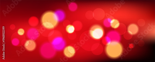 Red abstract sparkle background featuring glitter bokeh effects, neon glow, and futuristic geometric patterns perfect for modern tech presentations and digital design projects.
