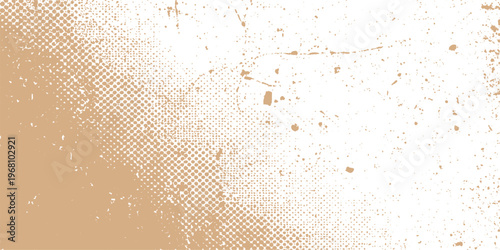 Abstract grunge textured background with an old brown paper pattern on a rough vintage wall surface and an aged antique frame design