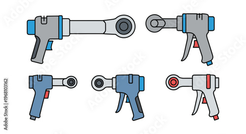 Air Ratchet Line art vector abstract clean illustration