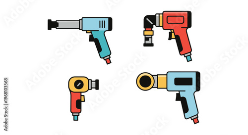 Air Ratchet Line art vector creative clean shapes illustration