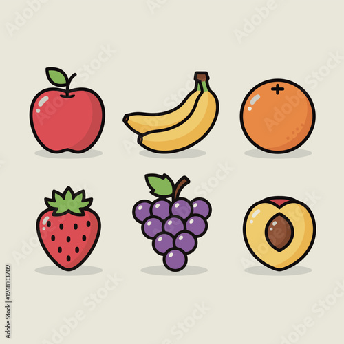 Set of white washing machine and laundry detergent pods with blue cleaning agent and cute character icons