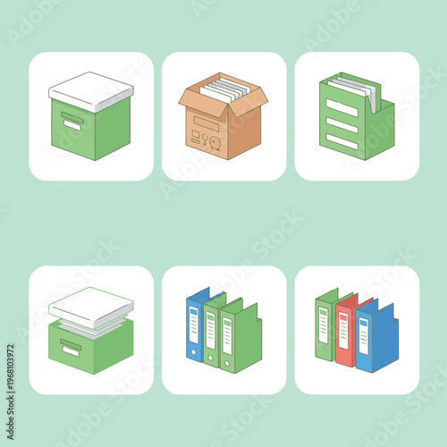 Various frozen food packaging designs for dumplings and noodles with transparent windows and mascot