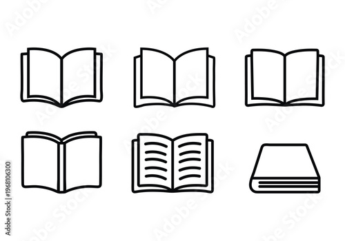 本・ノート・マンガ・電子書籍のアイコンマーク