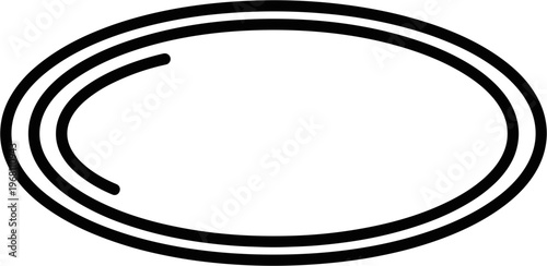 Black rubber O ring seal.