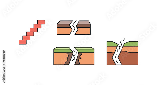 Fault Line art vector creative abstract minimal illustration