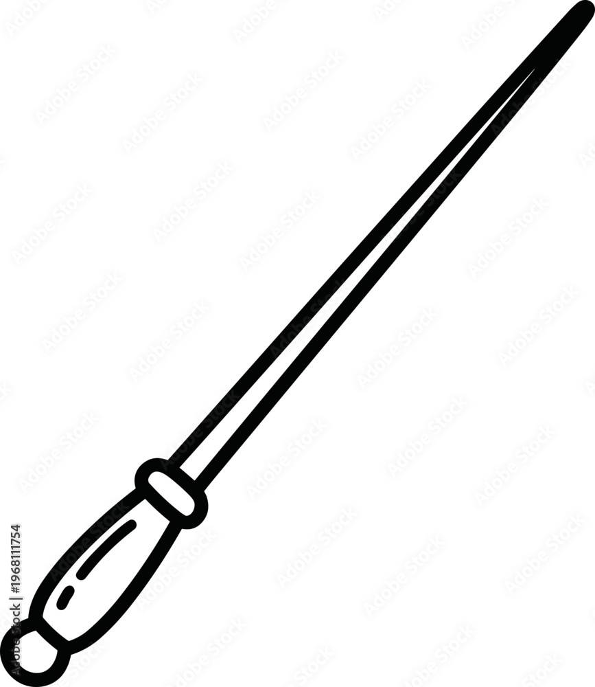 Naklejka premium Detailed illustration of a screwdriver.
