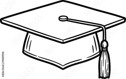 Graduation Cap with Tassel Decoration 1.