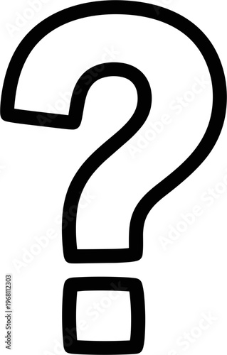 Large Question Mark Symbol Icon.