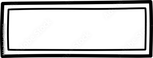 Rectangle shape with double border.