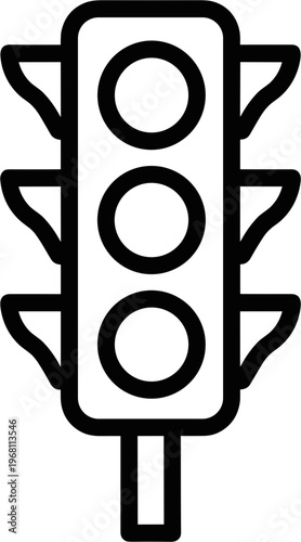 Traffic Light Signal Urban Road Sign.