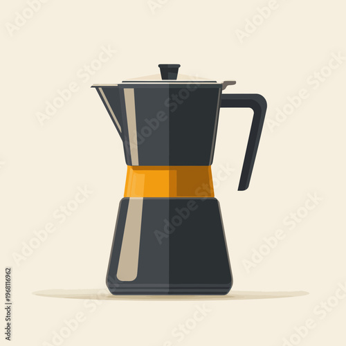 Modern Moka Pot for Brewing Coffee