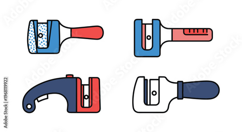 Diamond sharpener Line art clean modern abstract illustration