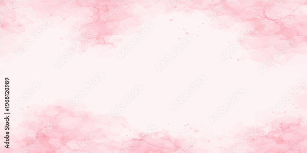 Obraz premium Delicate, soft watercolor washes of pink dance gracefully across the canvas, creating a dreamy, ethereal backdrop. A blush-toned artistry that evokes feelings of serenity, romance.