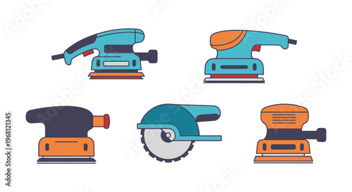 Disc Sander Line art vector abstract creative design