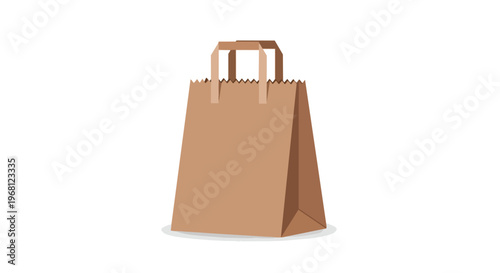 Essential brown kraft paper carry bag for retail, grocery, and sustainable packaging solutions. A versatile eco-friendly shopping experience