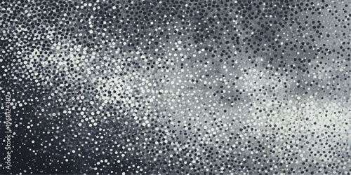 Abstract a monochromatic depiction of a meteor shower, where countless shimmering stars cascade across a vast, dark sky, capturing the celestial beauty and mystery of the cosmos.