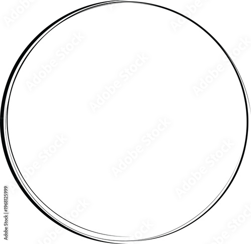 Black Circle border frame