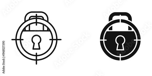 Contrast between an open and a locked alarm clock with padlocks.