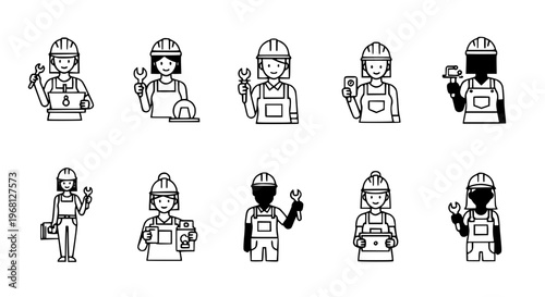 female, engineer, technician, supervisor, worker, diversity, inclusion, empowerment, professional, role, occupation, staff, job, bodytypes, culture, industry, workforce, safety, uniform, tools, equipm