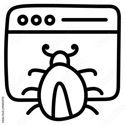 Perfect design icon of web bug