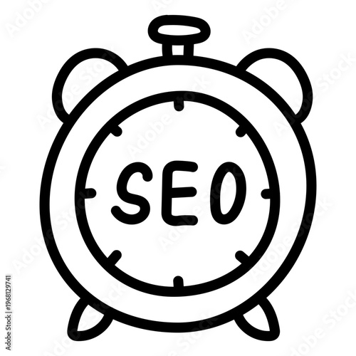 A premium download icon of seo timer 