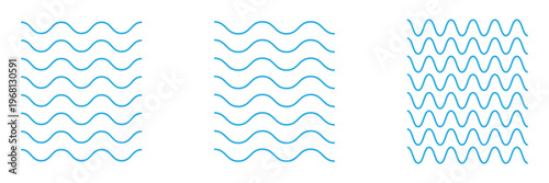 Wave line and wavy zigzag lines. Black underlines wavy curve zig zag line pattern in abstract style. Vector Illustration . EPS 10 .
