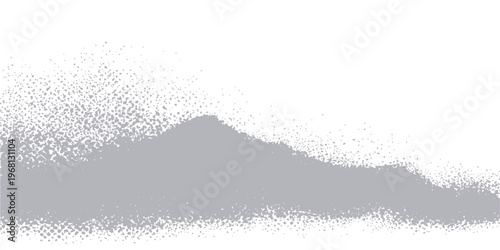 Abstract Minimalist silhouette of a mountain range, captured in a monochrome style, evoking a sense of calm.