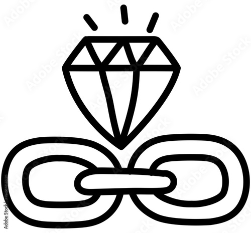 A beautiful style icon of premium linkage 