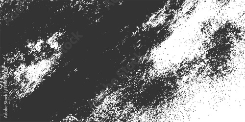 Abstract a monochrome macro shot revealing the intricate textures of a rugged rock surface, with stark contrasts of black and white highlighting the rough details.