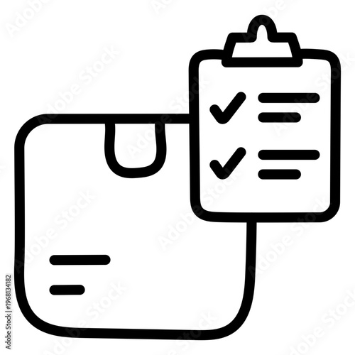 Perfect style icon of logistic list