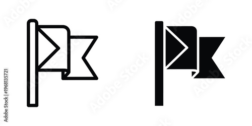 Comparison of monochromatic and high contrast geometric logo design variations