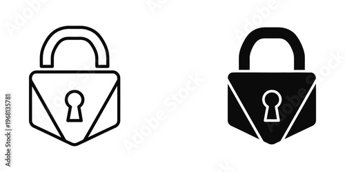 Contrast between an open and a closed padlock symbolizing security states