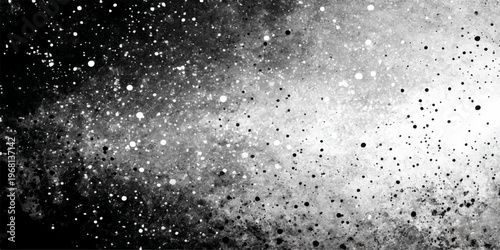 Abstract the canvas of the cosmos, where a multitude of celestial bodies glimmer in a vast expanse of pure dark and light, inviting the viewer to contemplate the universe.